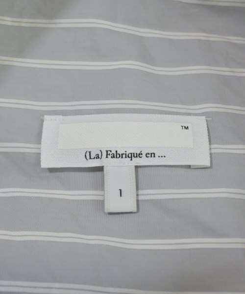 (La) Fabriqué en ...（ファブリケアン）カジュアルシャツ グレー サイズ:1(S位) メンズ/2200649197064