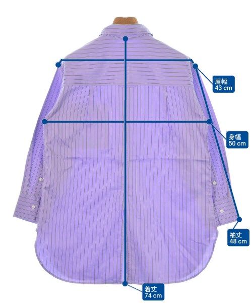 1_OF MINE（ワンオブマイン）カジュアルシャツ 紫 サイズ:XS レディース/2200623783146