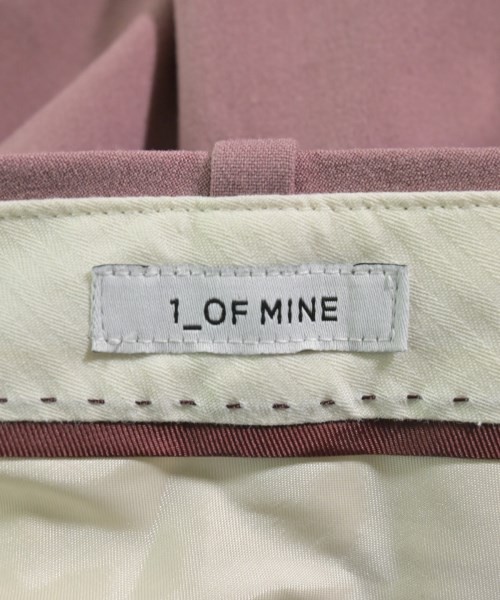 1_OF MINE（ワンオブマイン）スラックス ピンク サイズ:40(M位) レディース/2200644432061