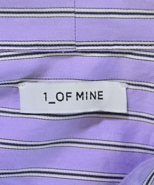 1_OF MINE（ワンオブマイン）シャツワンピース 紫 サイズ:F レディース/2200618943036