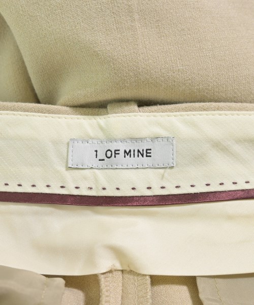 1_OF MINE（ワンオブマイン）スラックス ベージュ サイズ:36(S位) レディース/2200671629021