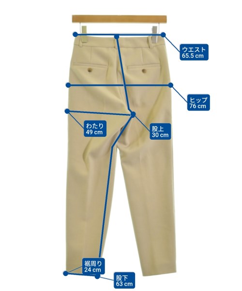 1_OF MINE（ワンオブマイン）スラックス ベージュ サイズ:36(S位) レディース/2200671629021