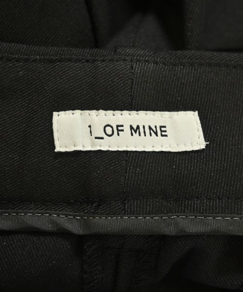 1_OF MINE（ワンオブマイン）スラックス 黒 サイズ:40(M位) レディース/2200695296087
