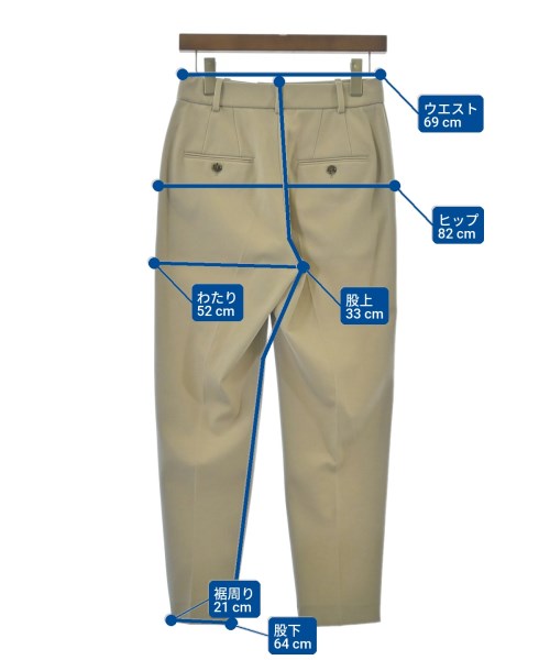1_OF MINE（ワンオブマイン）スラックス ベージュ サイズ:38(M位) レディース/2200655462026