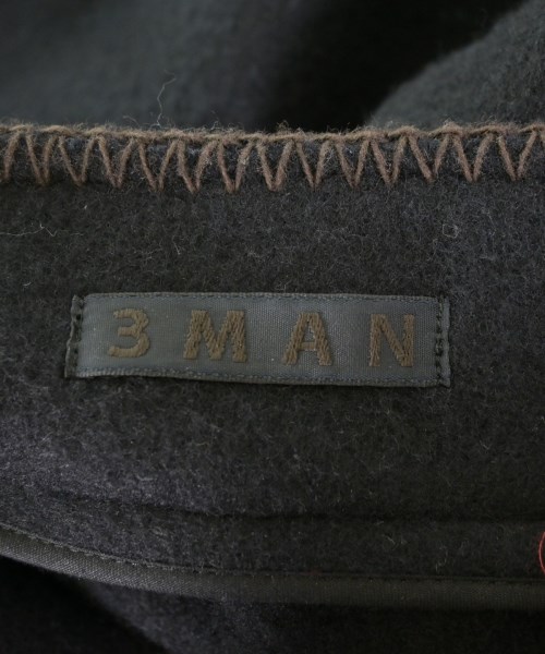 3MAN（スリーマン）ジャケット 黒 サイズ:M メンズ/2200645128062