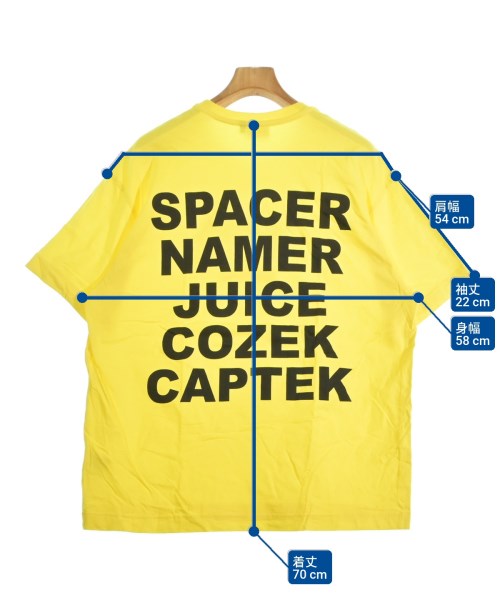 A.D.E.D（エーディーイーディー）Tシャツ・カットソー 黄 サイズ:XL メンズ/2200653205151