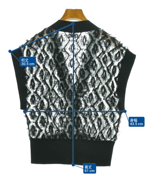 ALDRIDGE（アルドリッジ）ベスト/ノースリーブ 黒 サイズ:-(M位) レディース/2200653320090