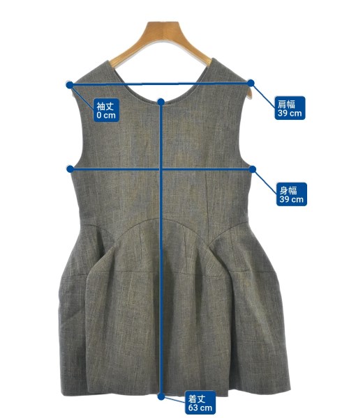 CADUNE（カデュネ）ベスト 茶 サイズ:36(S位) レディース/2200613948043