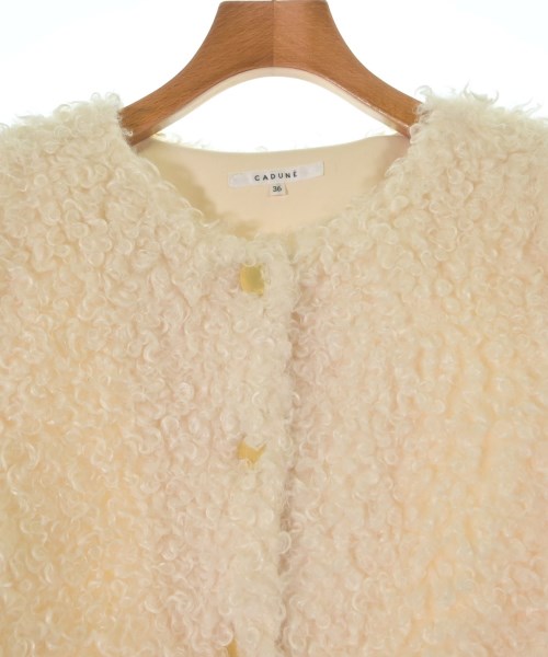 CADUNE（カデュネ）ノーカラージャケット 白 サイズ:36(S位) レディース/2200677807010