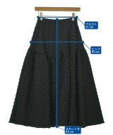 CADUNE（カデュネ）ロング・マキシ丈スカート 黒 サイズ:34(XS位) レディース/2200649690053