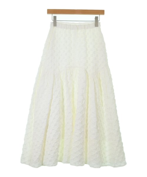 CADUNE（カデュネ）ロング・マキシ丈スカート 白 サイズ:34(XS位) レディース/2200655044031