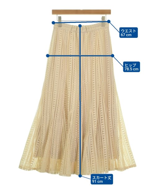 CADUNE（カデュネ）ロング・マキシ丈スカート ベージュ サイズ:38(M位) レディース/2200644623087