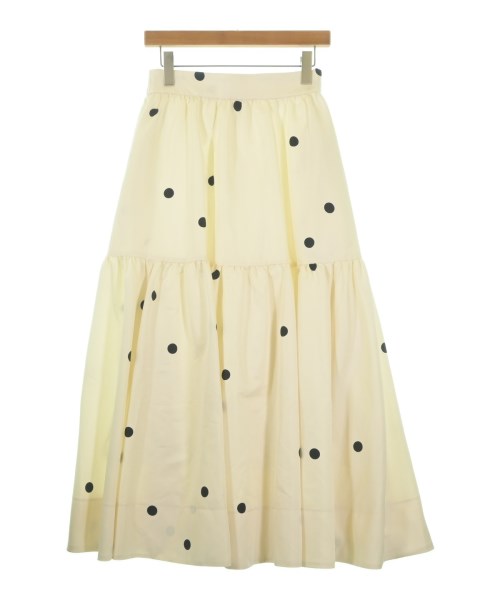 CADUNE(カデュネ)ロング・マキシ丈スカート 白 サイズ:38(M位)/2200644623094