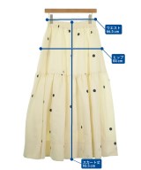 CADUNE（カデュネ）ロング・マキシ丈スカート 白 サイズ:38(M位) レディース/2200644623094