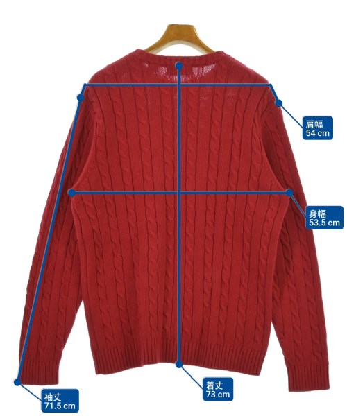 CHAPS（チャップス）ニット・セーター 赤 サイズ:M メンズ/2200657868031