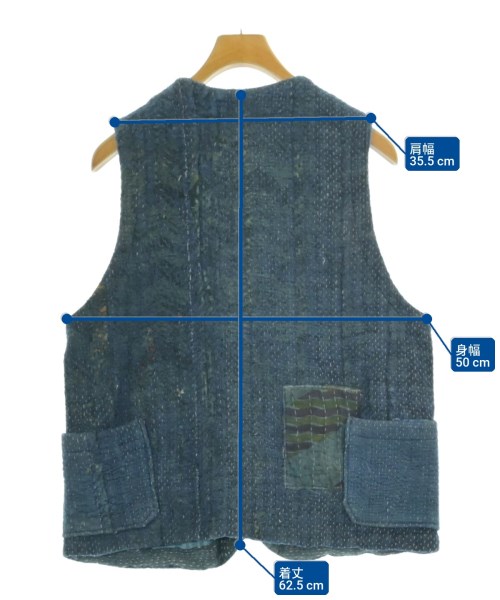 Charcoal（チャコール）カジュアルシャツ 青 サイズ:M メンズ/2200673377012