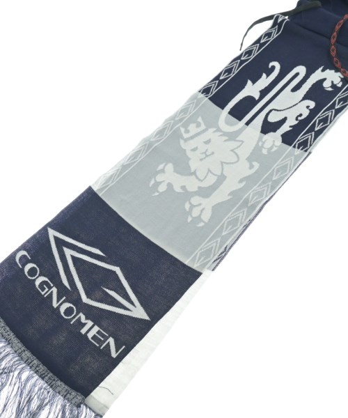 COGNOMEN（コグノーメン）マフラー 紺 サイズ:F メンズ/2200619765026