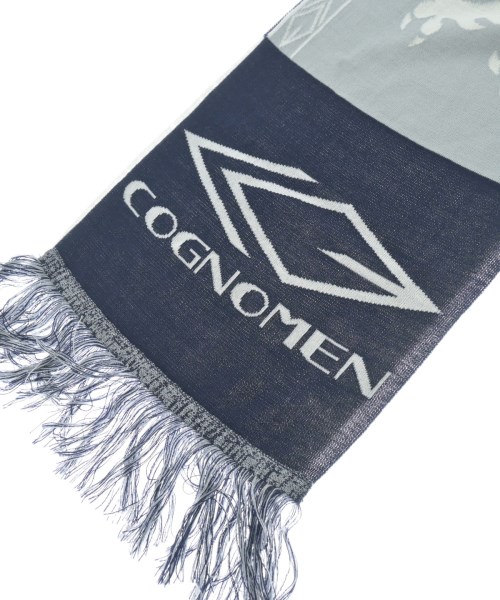 COGNOMEN（コグノーメン）マフラー 紺 サイズ:F メンズ/2200619765026
