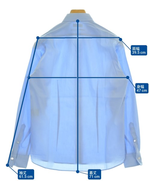 COMUSE（コミューズ）カジュアルシャツ 青 サイズ:2(M位) メンズ/2200676448184