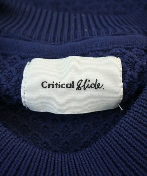 Critical slide.（クリティカルスライド）ニット・セーター 紺 サイズ:S メンズ/2200677935119