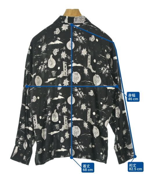 DAN（ダン）カジュアルシャツ 黒 サイズ:M メンズ/2200667076044