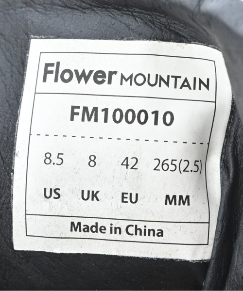 FLOWER MOUNTAIN（フラワーマウンテン）スニーカー 黒 サイズ:8 1/2(26.5cm位) メンズ/2200722516027
