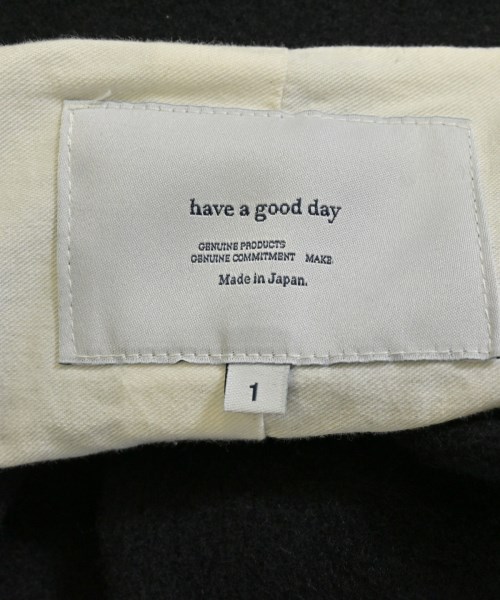 have a good day（ハブアグッドデイ）ステンカラーコート 黒 サイズ:1(S位) レディース/2200638646016