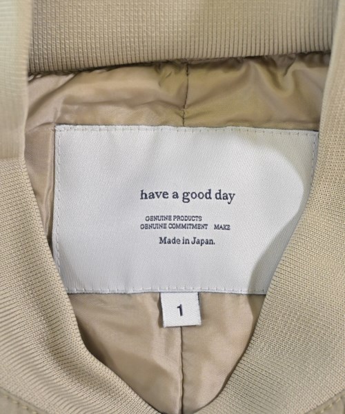 have a good day（ハブアグッドデイ）ダウンコート ベージュ サイズ:1(S位) レディース/2200713993363