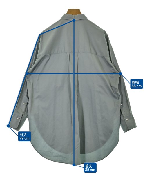 HAVEL studio（ハーヴェルスタジオ）カジュアルシャツ 青 サイズ:38(M位) レディース/2200661232026