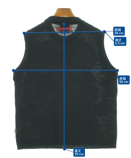 Heaven by Marc Jacobs（ヘブンバイマークジェイコブス）ベスト/ノースリーブ 黒 サイズ:M レディース/2200652514094