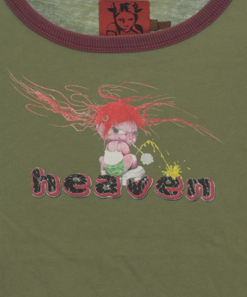 Heaven by Marc Jacobs（ヘブンバイマークジェイコブス）Tシャツ・カットソー カーキ サイズ:S レディース/2200717995103