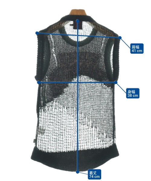 Heaven by Marc Jacobs（ヘブンバイマークジェイコブス）ベスト/ノースリーブ 黒 サイズ:M レディース/2200640003111