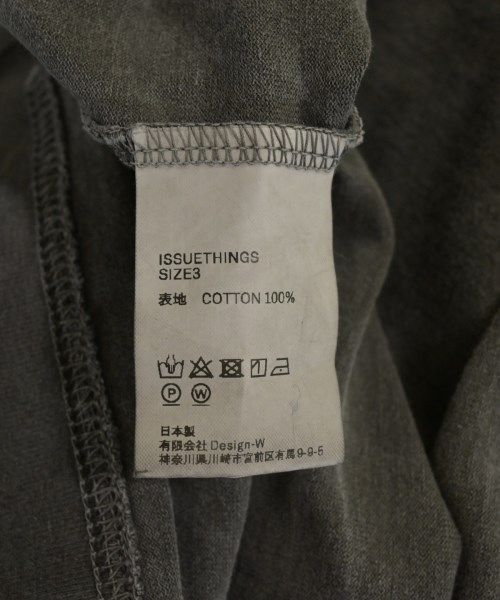 ISSUE THINGS（イシューシング）Tシャツ・カットソー グレー サイズ:3(L位) メンズ/2200620087063