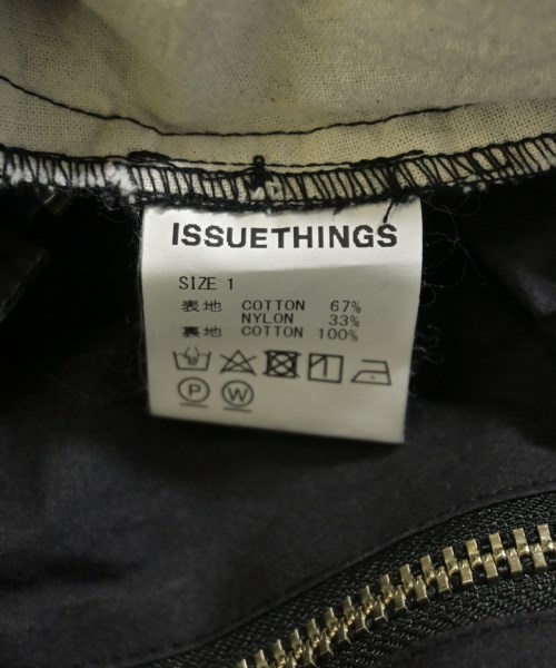 ISSUE THINGS（イシューシング）ブルゾン 黒 サイズ:1(S位) メンズ/2200700658336