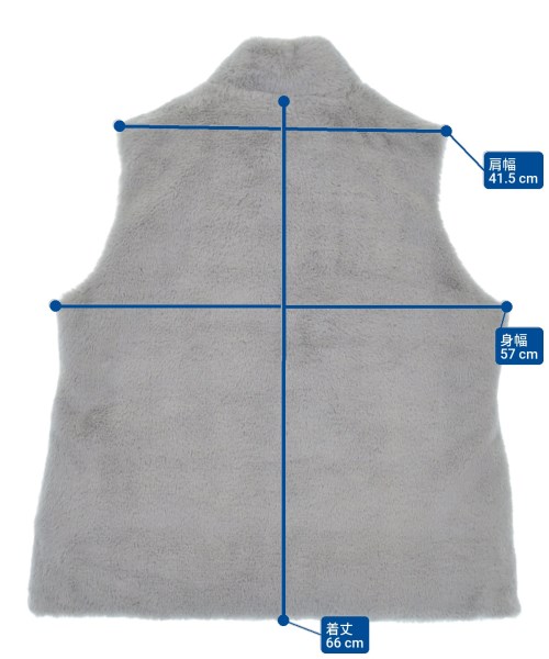 JEAN-LOUIS SCHERRER（ジャンルイシェレル）ダウンジャケット/ダウンベスト グレー サイズ:XL レディース/2200630688090