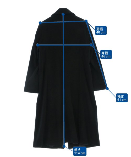 JEAN-LOUIS SCHERRER（ジャンルイシェレル）ステンカラーコート 黒 サイズ:9(M位) レディース/2200667699014