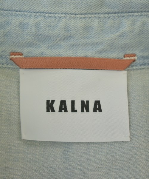 KALNA（カルナ）カジュアルシャツ 青 サイズ:0(XS位) レディース/2200680303059