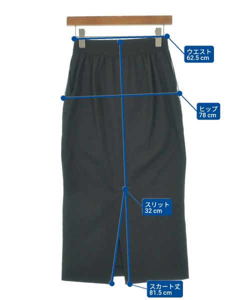 Lallia Mu（ラリアムー）ロング・マキシ丈スカート 黒 サイズ:36(S位) レディース/2200614854060