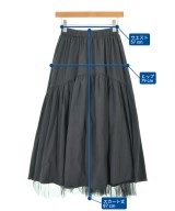 Lallia Mu（ラリアムー）ロング・マキシ丈スカート 黒 サイズ:38(M位) レディース/2200683223095