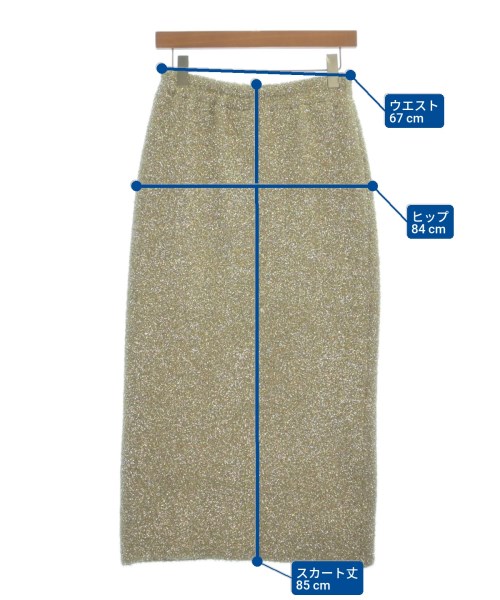 MACHATT（マチャット）ロング・マキシ丈スカート ゴールド サイズ:-(M位) レディース/2200622990088