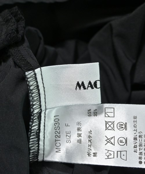MACHATT（マチャット）シャツワンピース 黒 サイズ:F レディース/2200687786114