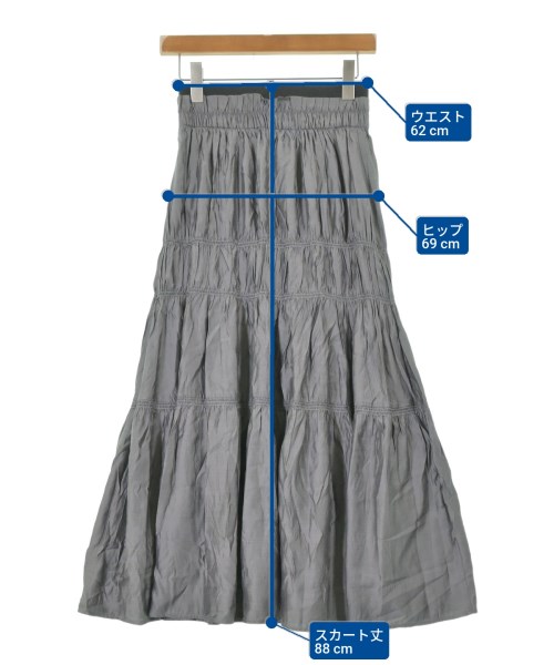 MACHATT（マチャット）ロング・マキシ丈スカート グレー サイズ:F レディース/2200645224085