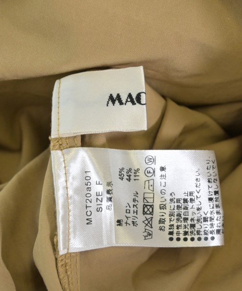 MACHATT（マチャット）ブラウス ベージュ サイズ:F レディース/2200720321050
