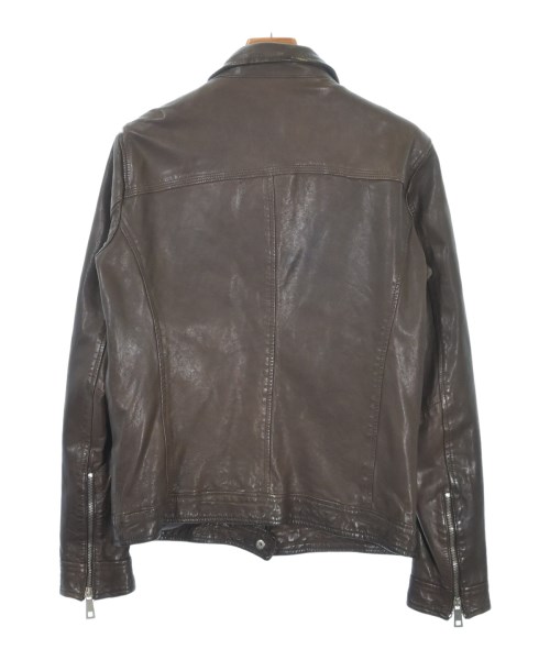 MUSHER（マーシャー）ライダース 茶 サイズ:1(S位) メンズ/2200619921019