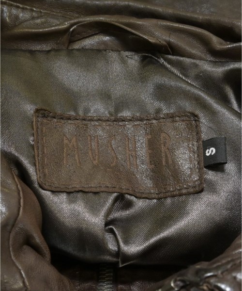 MUSHER（マーシャー）ライダース 茶 サイズ:1(S位) メンズ/2200619921019