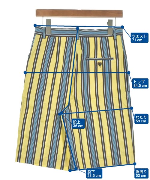 ROSIE ASSOULIN（ロージーアスリーヌ）クロップドパンツ 黄 サイズ:0(XS位) レディース/2200631181262