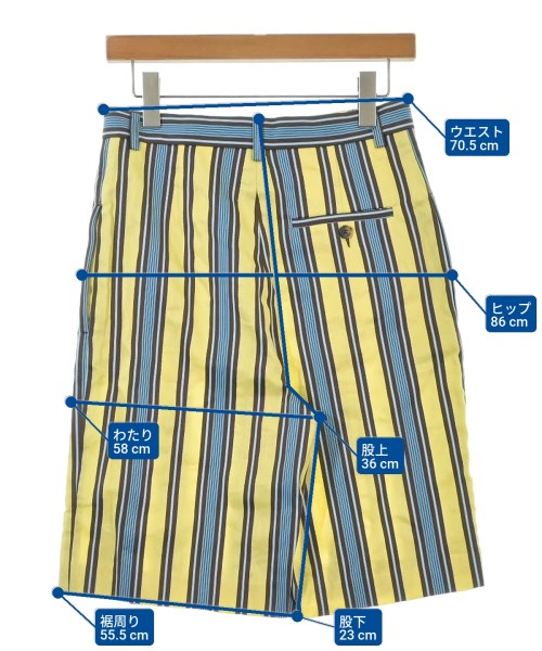 ROSIE ASSOULIN（ロージーアスリーヌ）ショートパンツ 黄 サイズ:00(XXS位) レディース/2200631225584