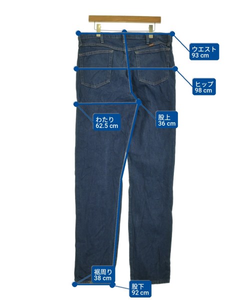 RUSTLER （ラストラー）デニムパンツ 青 サイズ:36(XXL位) メンズ/2200728141193