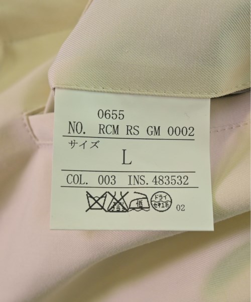 Sebiro & Co.（セビロアンドコー）ステンカラーコート 白 サイズ:L メンズ/2200525093022