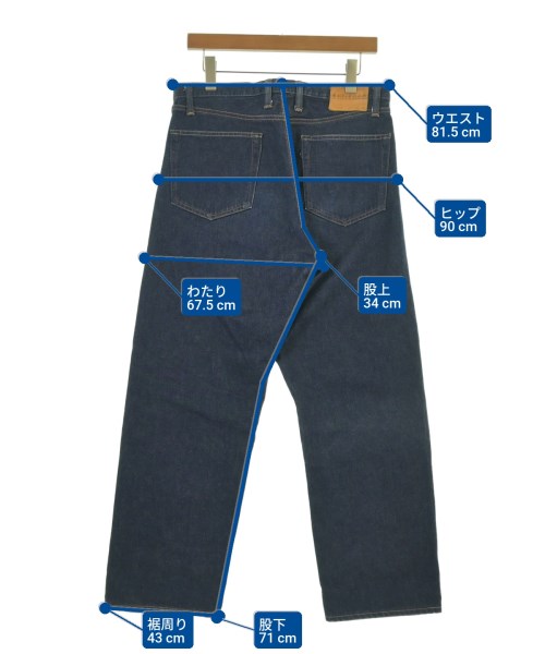 THE BLUEST OVERALLS（ザブルーエストオーバーオールズ）デニムパンツ 紺 サイズ:32(L位) メンズ/2200635698032